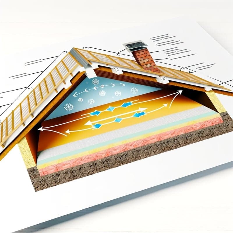 Attic ventilation system diagram