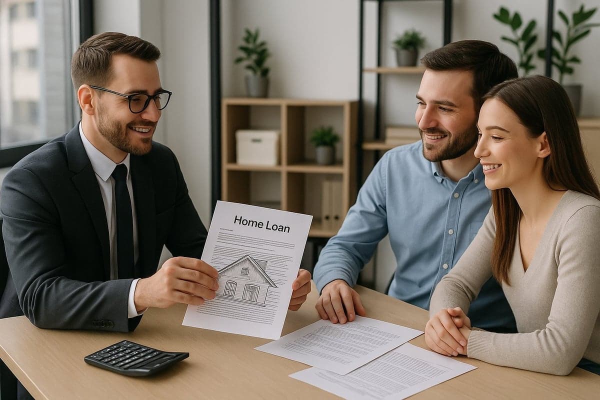 Homeowner reviewing roof financing options