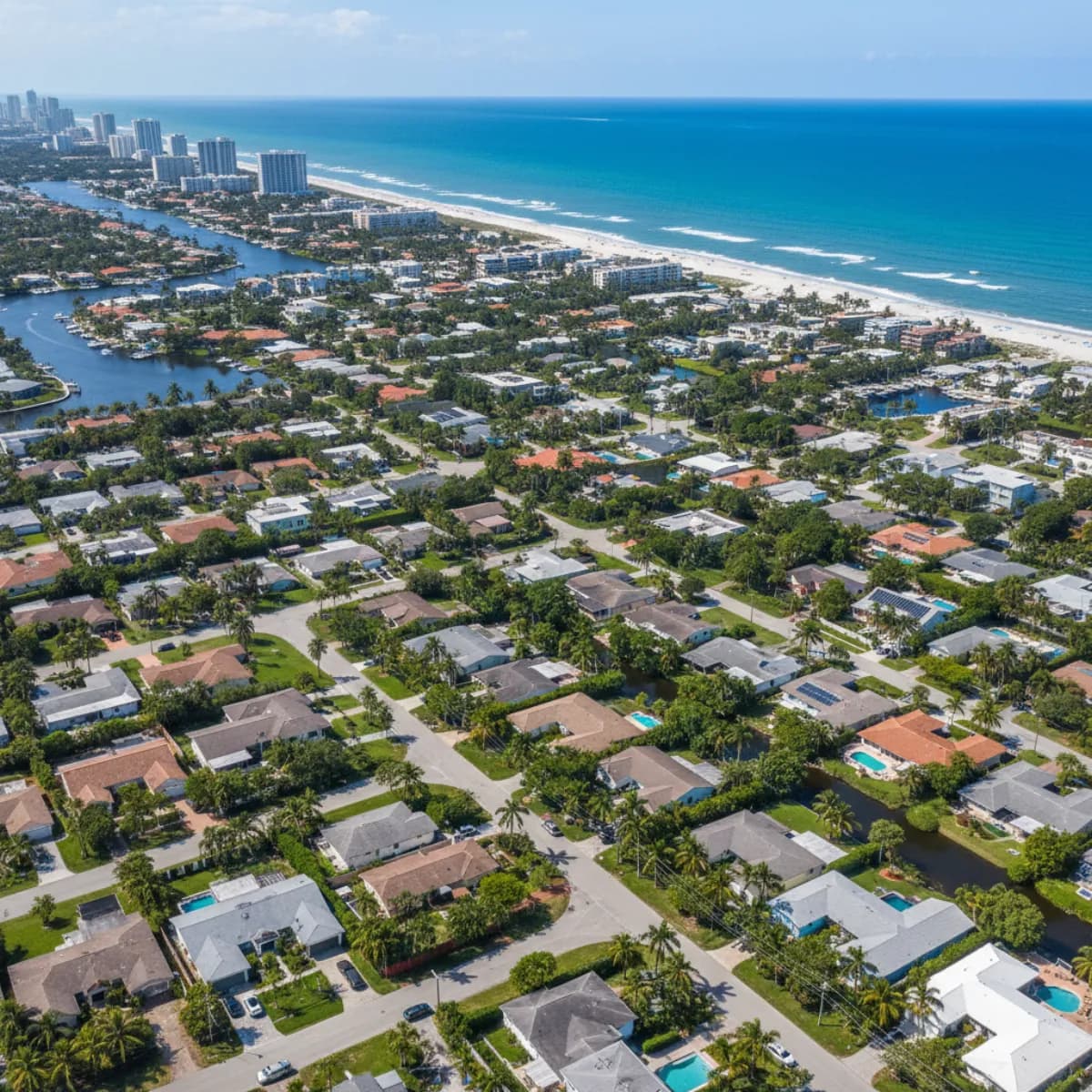 Hollywood FL residential roofing with hurricane protection near the coast