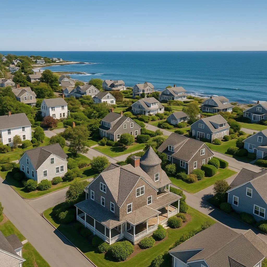 Providence residential rooftops
