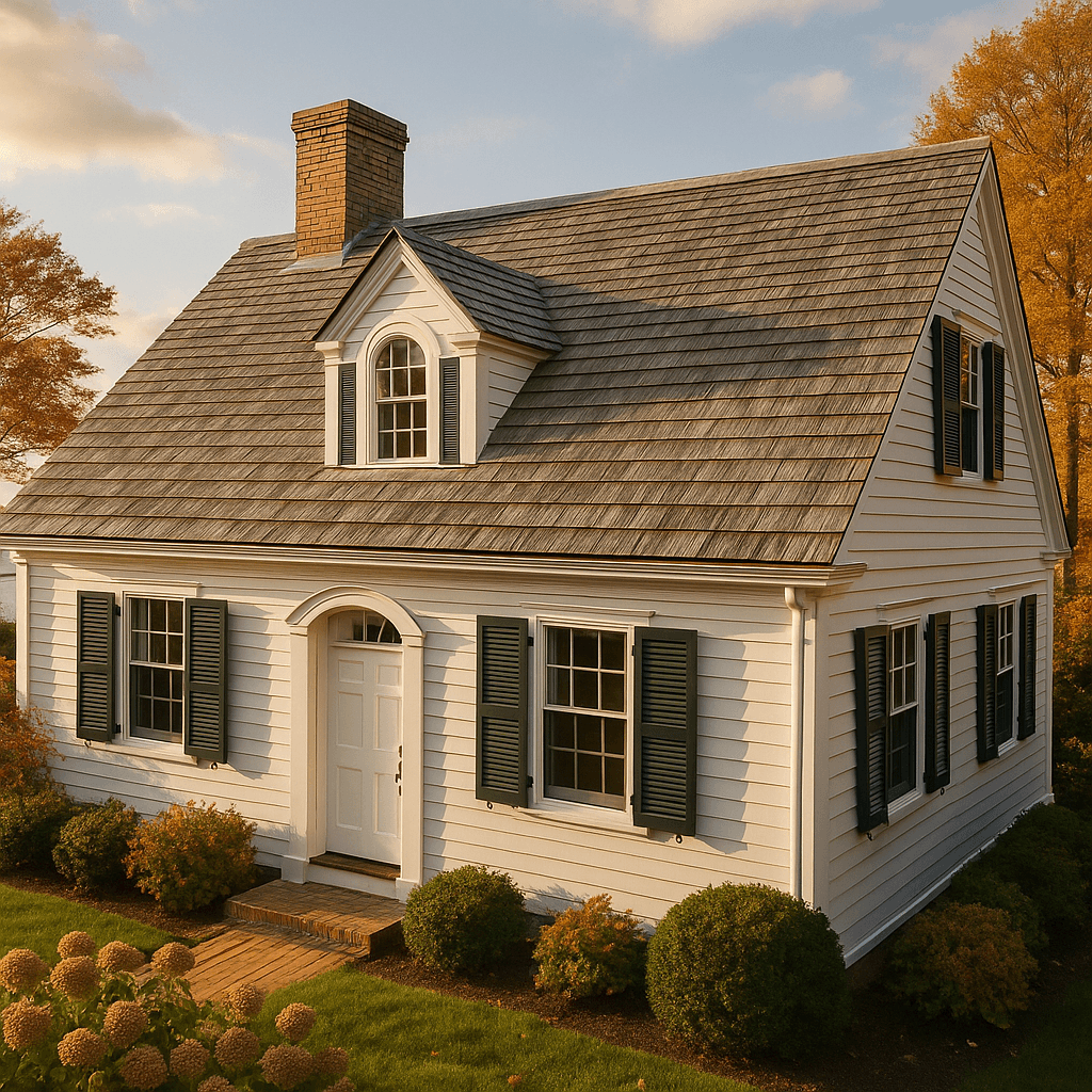 Cedar shake roofing for classic New England Portland homes